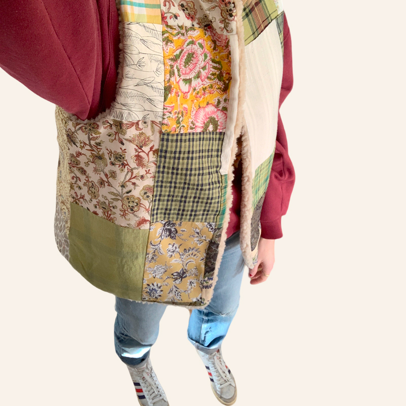 Gilet-sansmanches-VL-12-patchwork-body-thiane Gilet sans manches en moumoute doublé patchwork thiane